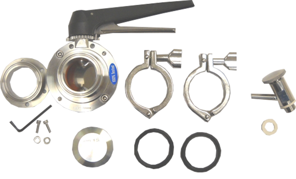 AK2T - Combo 6-Bolt Flange Accessory Kit 2 in. (Includes VF2, BV4 and SV1T)