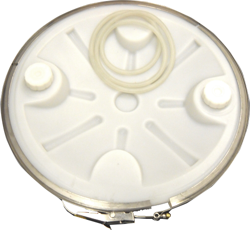 Dexter Lid (DL2) w/ 2X Caps (LID ONLY, NO CLAMPS OR GASKET INCLUDED)