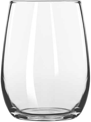 Libbey 258 5.5oz stemless wine glass perfect for white, red, blush wines and cocktails with a durable, break-resistant design.