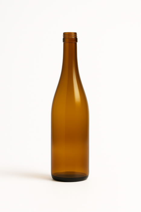 Hock Wine Bottle - 750ml Amber with Screwcap (W82)(Pallet of 105 Cases)