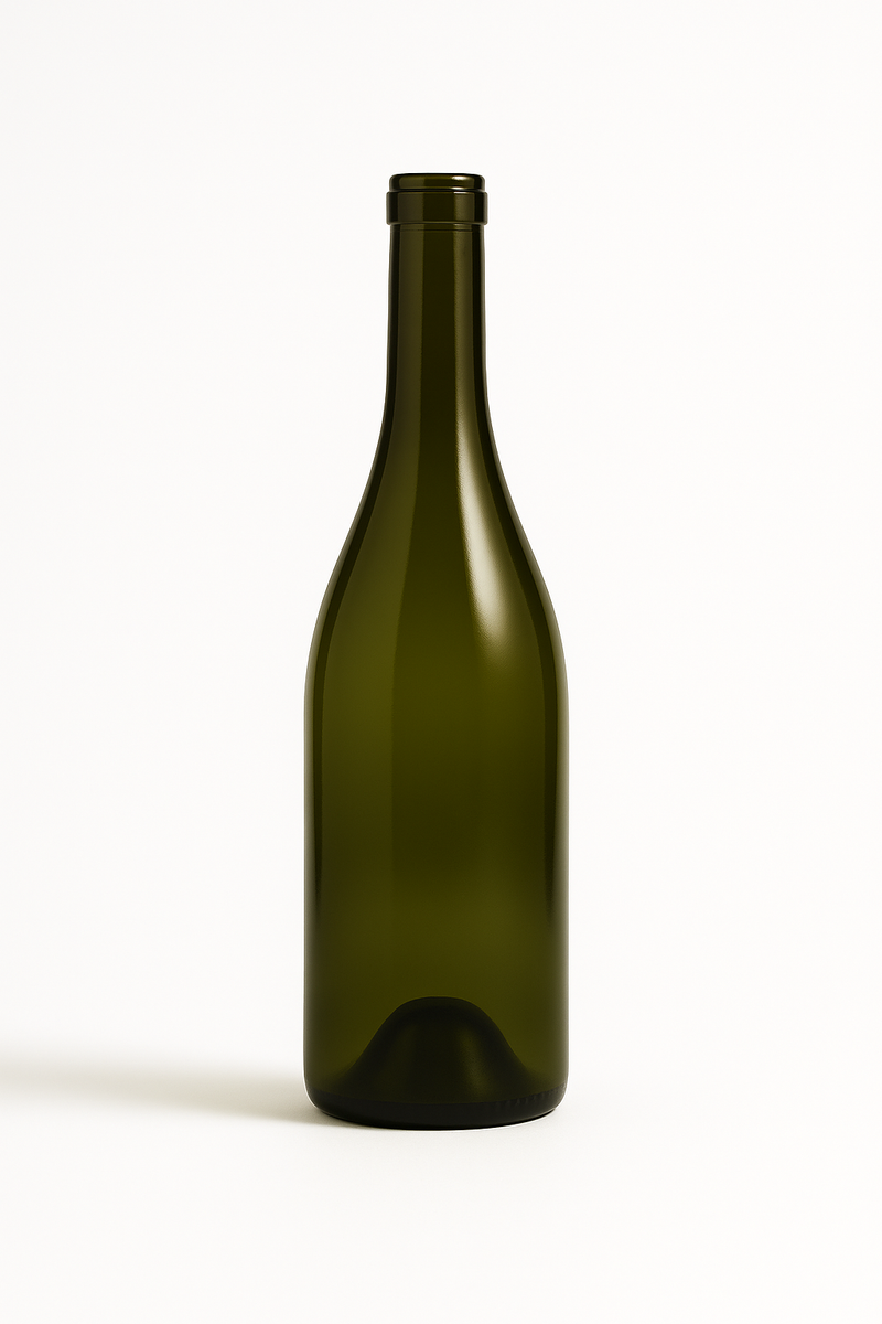 Bordeaux Wine Bottle - 750ml Antique Green with Cork (Pallet of 90 Cases)