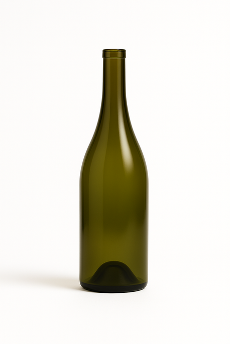 Burgundy Wine Bottle - 750ml Antique Green with Screwcap (Pallet of 84 Cases)