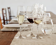Riedel Degustazione 12oz white wine glass with stemmed design and fine crystal quality for enhancing white wine aromas.