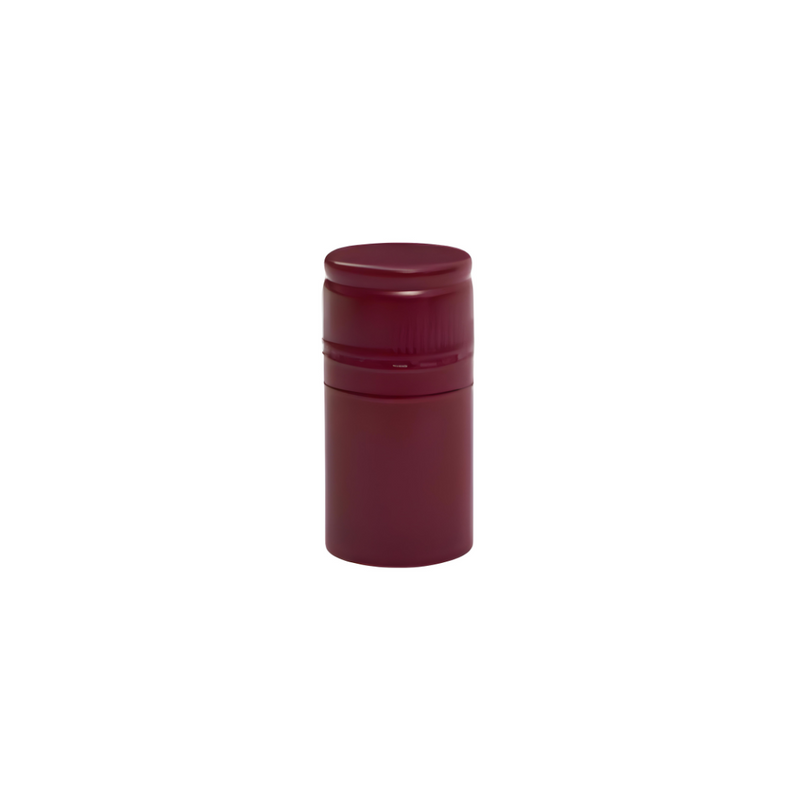 Wine bottle screw caps 60mm x 30mm aluminum closure in burgundy color