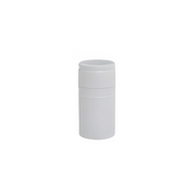 White 60mm x 30mm aluminum wine bottle screw caps with saranex liner for a secure seal