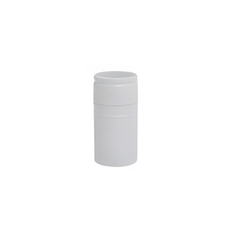 White 60mm x 30mm aluminum wine bottle screw caps with saranex liner for a secure seal