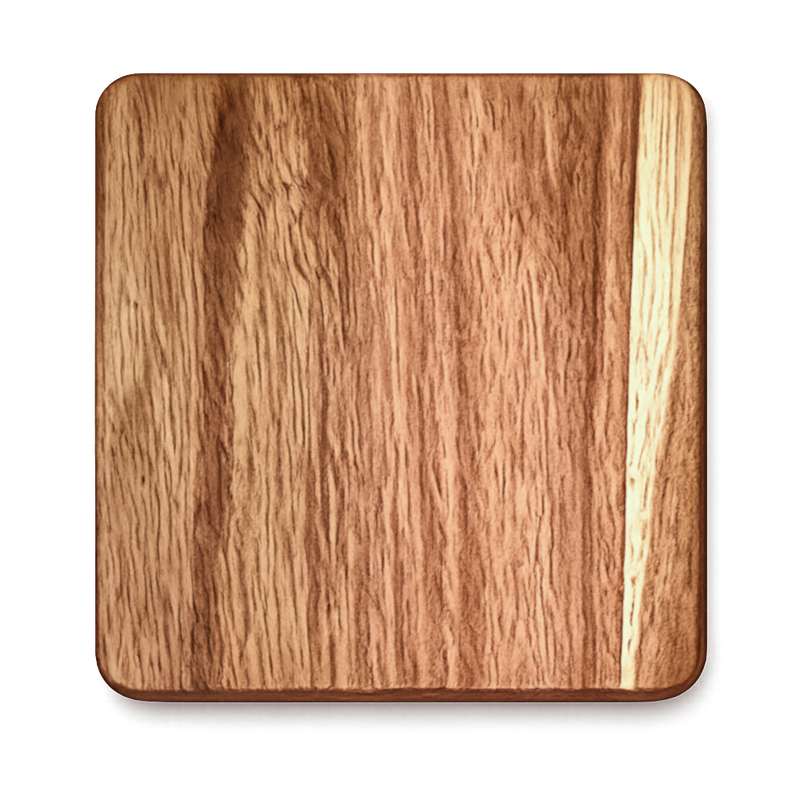Square Acacia Coaster