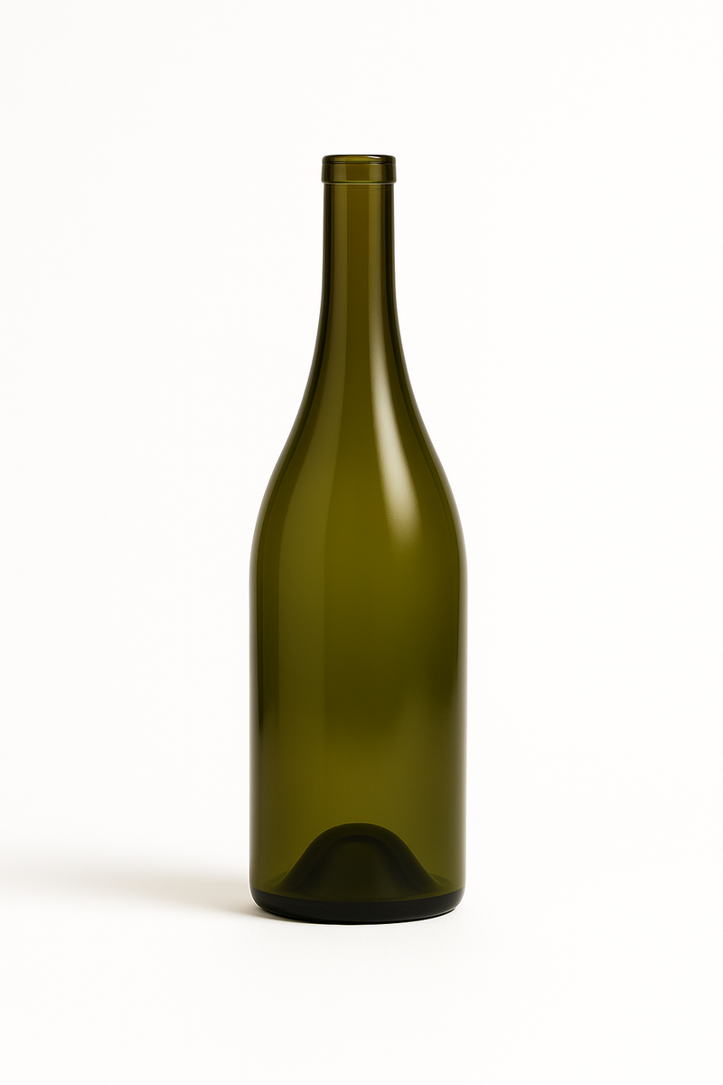 Burgundy Wine Bottle - 750ml Antique Green with Screwcap (Pallet of 84 Cases)