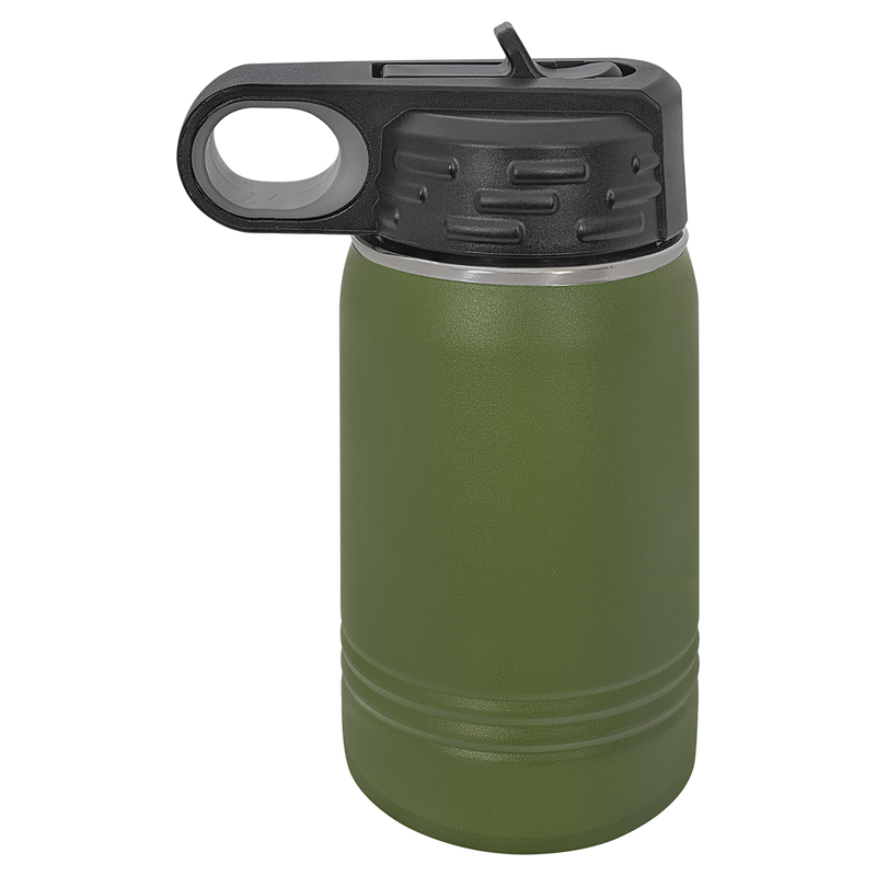 12oz Water Bottle - Olive