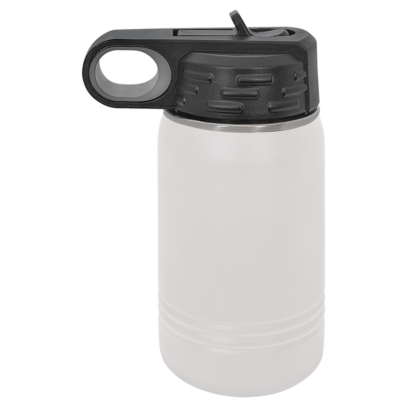 12oz Water Bottle - White