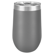 16oz Stemless Wine Tumbler - Gray