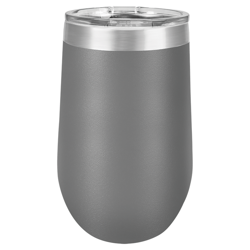 16oz Stemless Wine Tumbler - Gray