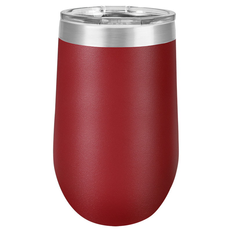 16oz Stemless Wine Tumbler - Maroon