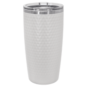 20oz White Dimpled Golf Tumbler