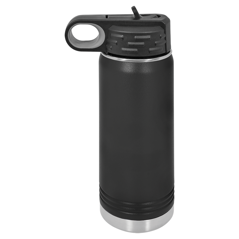 20oz Water Bottle - Black