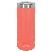 22oz Skinny Tumbler - Coral