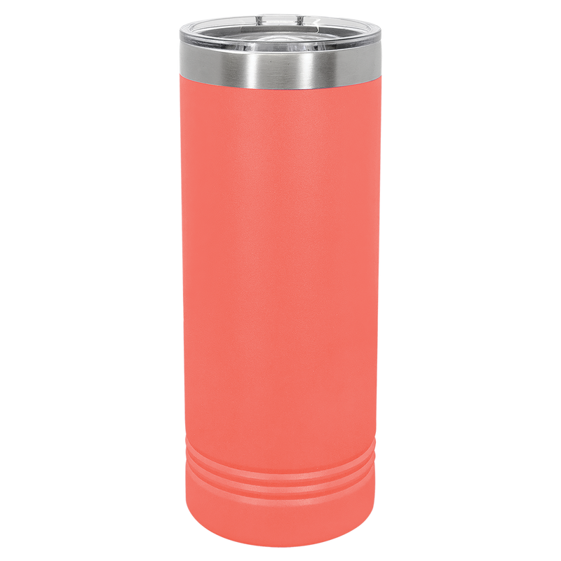 22oz Skinny Tumbler - Coral