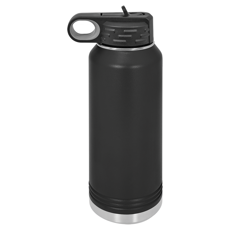 32oz Water Bottle - Black