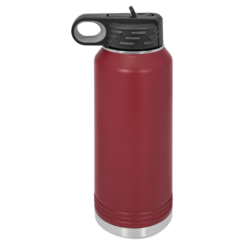 32oz Water Bottle - Maroon