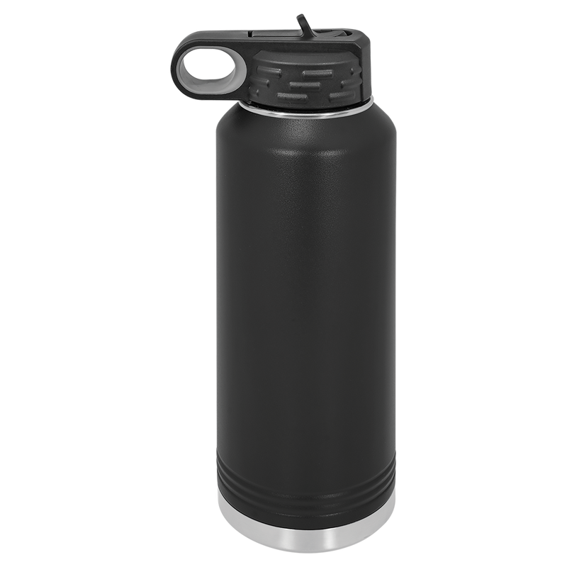 40oz Water Bottle - Black