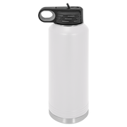 40oz Water Bottle - White