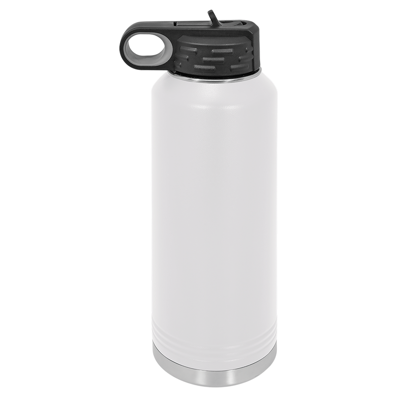 40oz Water Bottle - White