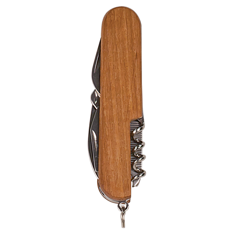 Wooden Multi-Tool Pocket Knife