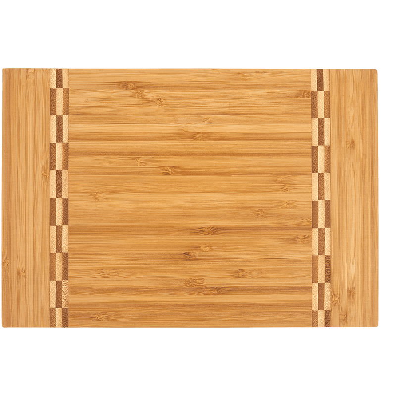 Bamboo Rectangle Cutting Board w/ Inlay
