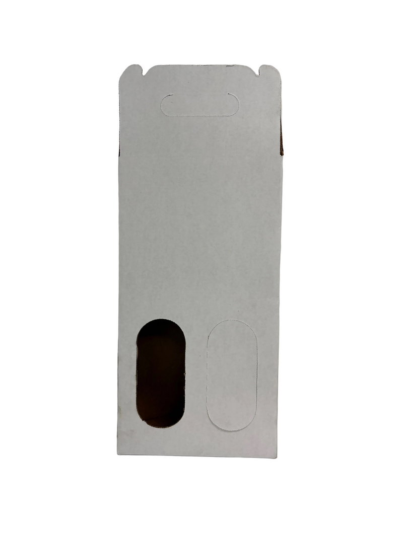 Two Bottle Wine Carrier - White (Flat-Pack)