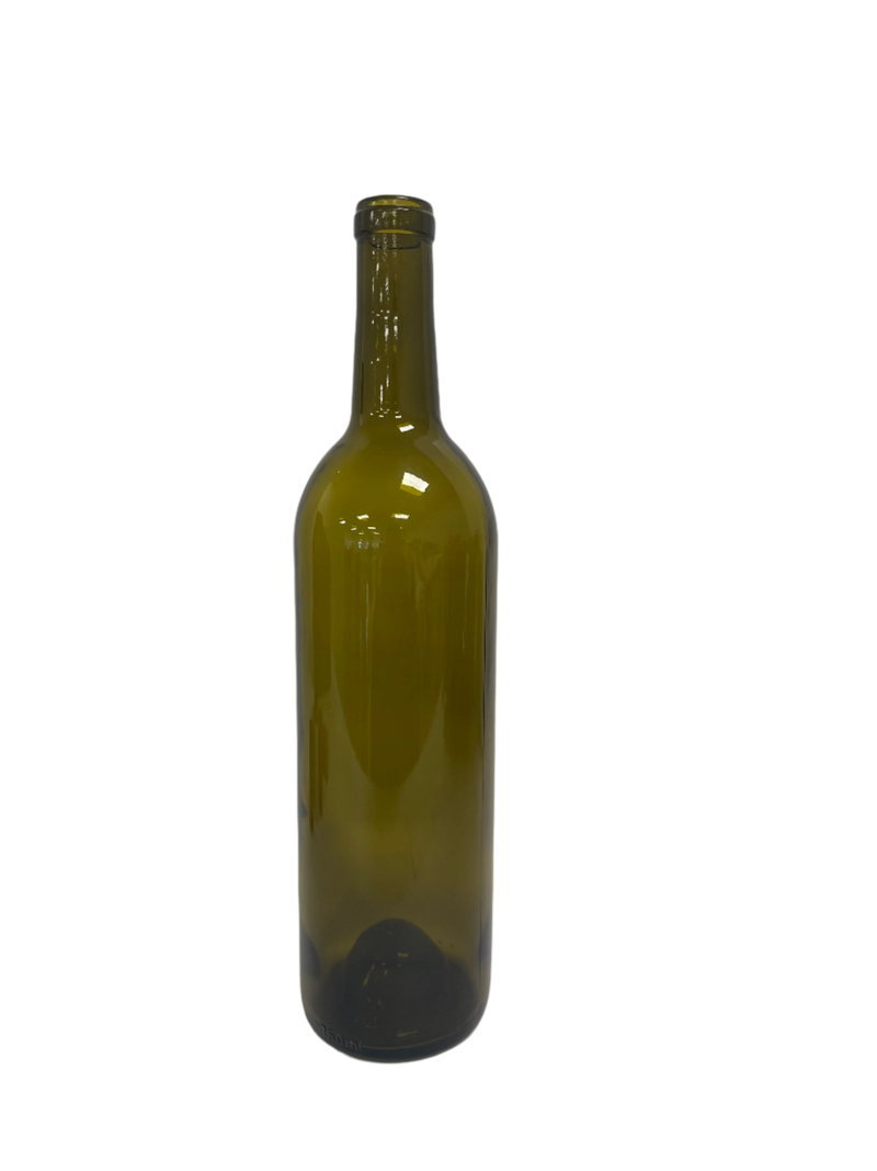 750ml Bordeaux With Punt, Antique Green, Cork, W65C (case of 12)