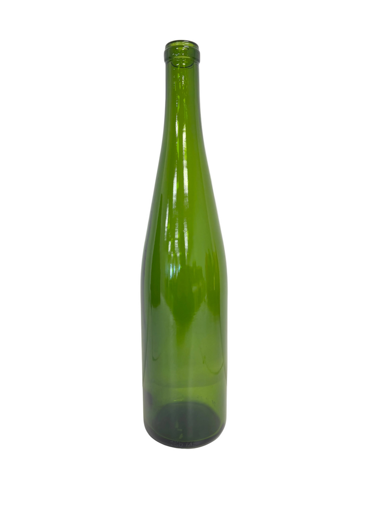750ml Hock Wine Bottle, W13, Champagne Green, Cork (case of 12)