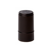 Matte black and gold Lafitte Polylam heat shrink capsules, 55mm x 28.75mm, 100-micron poly-laminate, 5000 units pack