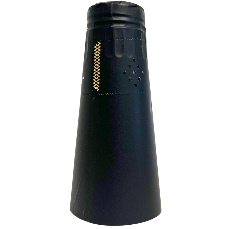 Black premium Lafitte foil wine capsules for champagne and sparkling wine bottles