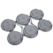 PakTech gray plastic 6-pack beer can carrier for secure beverage transport