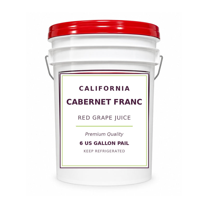 California Cabernet Franc grape juice, 6 gallon pail
