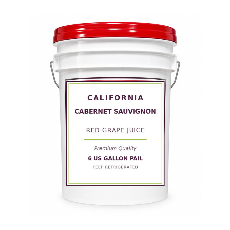 California Cabernet Sauvignon grape juice, 6 gallon pail