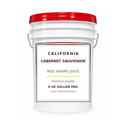 California Cabernet Sauvignon grape juice, 6 gallon pail