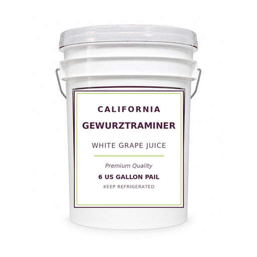 California Gewurztraminer grape juice, 6 gallon pail