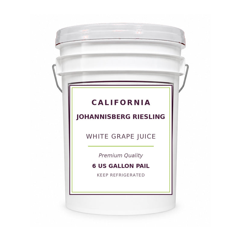 California Johannisberg Riesling grape juice, 6 gallon pail