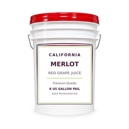California Merlot grape juice, 6 gallon pail