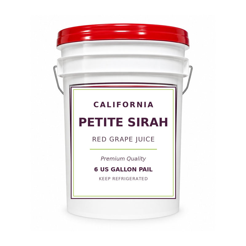 California Petite Sirah grape juice, 6 gallon pail