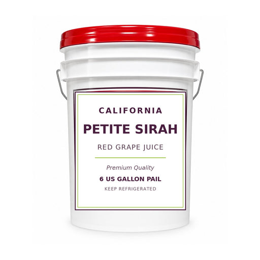 California Petite Sirah grape juice, 6 gallon pail