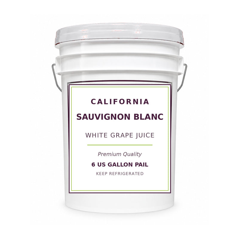 California Sauvignon Blanc grape juice, 6 gallon pail