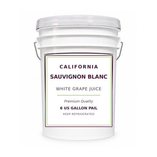 California Sauvignon Blanc grape juice, 6 gallon pail