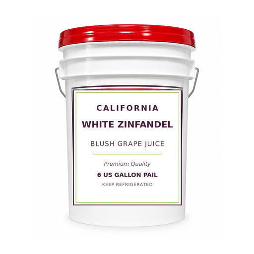 California White Zinfandel grape juice, 6 gallon pail