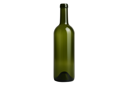 Empty Georgia Green Bordeaux Wine Bottle 750ml
