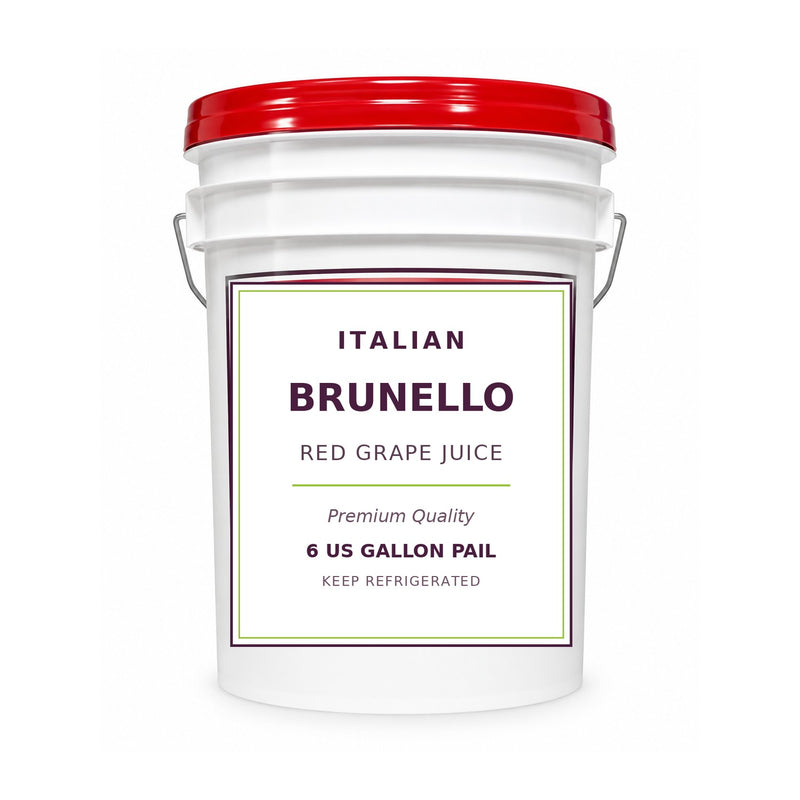 Italian Brunello grape juice, 6 gallon pail