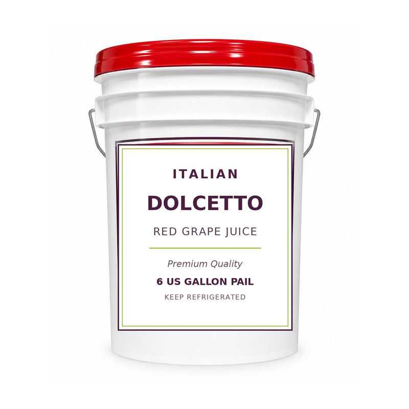 Italian Dolcetto grape juice, 6 gallon pail