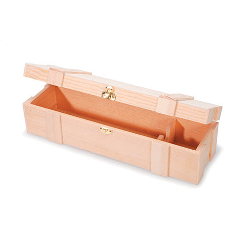 One Bottle Wooden Wine Box with Hinge