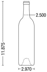 750ml Bordeaux With Punt (W65)